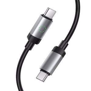 Kaapeli USB-C - USB-C Hoco 3A 60W 1 m X117 musta