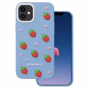 Mansikka-suojakuori iPhone 11 sininen