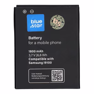Battery for Samsung S2 I9100 1800 mAh Blue Star Premium