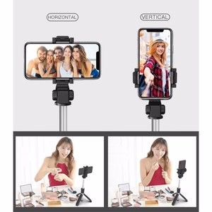 Tech-Protect L01S Bluetooth Selfie Stick with Tripod up to 70cm - Black