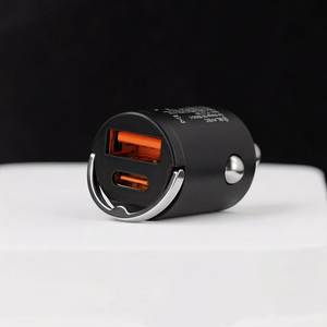 Blavec autolaturi BS-02B Aero – USB + Type C – QC 3.0 18W PD 30W (CCBS02BA-UCB) musta