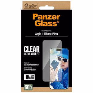 PanzerGlass Ultra-Wide Fit EasyAligner Tempered Glass iPhone 17 Pro
