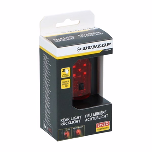 Dunlop K-Mark -polkupyörän takavalo, 5 LED-valoa ja jarruvalotoiminto