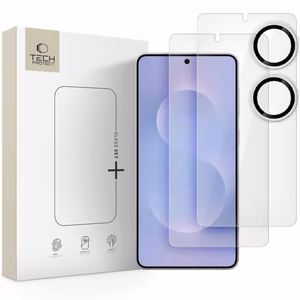 Karkaistu lasi Tech-Protect Glass Set+ 3-pack Samsung Galaxy S25 Edge:lle - läpinäkyvä