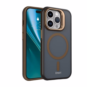 Etteri Morning Fog case for iPhone 14 Pro 6,1" brown
