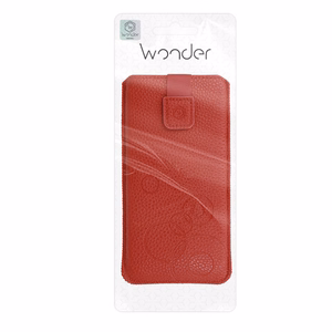 WONDER Deko Pouch Suojakuori (Koko XXL) Samsung S25 Ultra/S24 Ultra/M35/M23/A16 5G/Xiaomi Redmi 14C:lle punainen