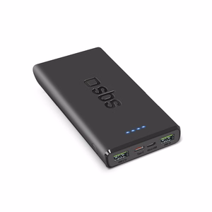 Powerbank SBS TTBB10000FASTPD20K 10000 mAh 20W Power Delivery -virtalähteellä - musta