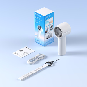 Jisulife Handheld Fan 10 kannettava USB-tuuletin, 4000 mAh – harmaa