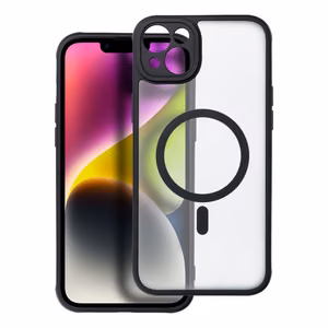 Suojakuori iPhone 14 PLUS:lle Full Matte Mag Cover yhteensopiva MagSafe musta
