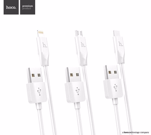 Hoco X1 USB-C Kaapeli 1,0 m, valkoinen