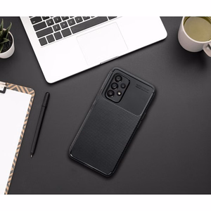 Case for Samsung A23 5G Carbon Premium black