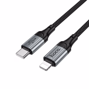 Hoco X121 kaapeli USB C - Lightning PD 2,4A 1,5 m musta