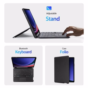 Dux Ducis DK -suojakuori langattomalla näppäimistöllä Samsung Tab S9 / S9FE / S10FE musta
