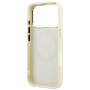 Guess Stripe Peony 4G Logo MagSafe suojakuori mallille iPhone 18 Pro / 17 Pro – väri: beige