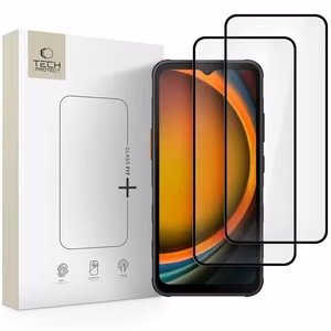 Tech-Protect Glass Fit+ Suojakuori 2-pack Samsung Galaxy Xcover 7 / 7 Pro:lle - musta