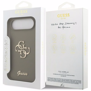 Guess silikoninen Big 4G Script -kuori iPhone Air ruskea