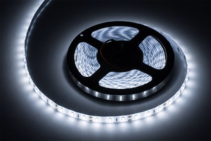 Rebel vedenpitävä LED-nauha, 5 m, kylmä valkoinen, 300 x 5630, 12 V