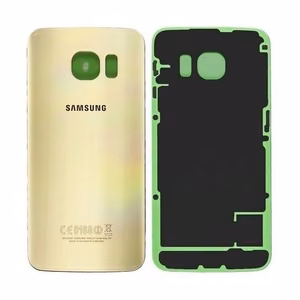 Takakuori Samsung G925F S6 Edge:lle Gold Platinum (ilman kameralasia) alkuperäinen (käytetty Grade B)