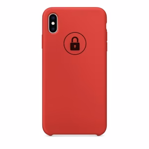 Puhelimen suojakuori Silicone Case Apple iPhone Xs Max / Red Product / pakkauksessa