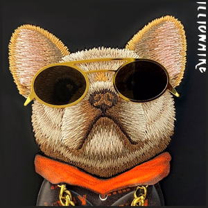NIMMY Suojakuori GLASSES COOL DOG iPhone 17:lle - musta