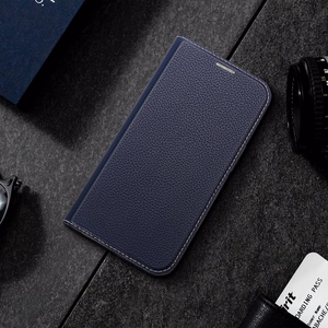 Dux Ducis Skin X2 Suojakuori Samsung Galaxy S23+ läppäkotelo lompakko jalusta sininen
