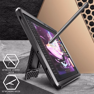 Unicorn Beetle Pro Supcase Case for Samsung Galaxy Tab S9 11.0 / S9 FE / S10 FE / S10 Lite 10.9 X710 / X716B / X510 / X516B / X520 / X526 / X400 / X406B - Black