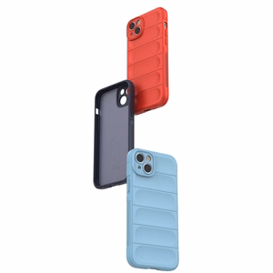 Magic Shield Case tapauksessa iPhone 14 Plus elastinen panssaroitu kotelo viininpunainen