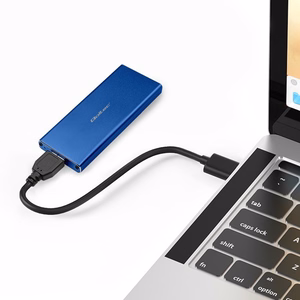 Qoltec 51832 M.2 SSD Kotelo SATA NGFF USB 3.0 5Gb/s 2TB Sininen