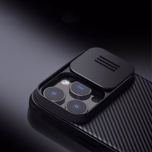 Nillkin CamShield Pro Suojakuori iPhone 16 Pro Max:lle kameransuojalla - musta