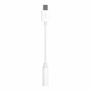 Dudao aanisovitin kuulokeadapteri USB Type C - mini jack 3.5 mm valkoinen (L16CPro white)
