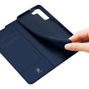 Dux Ducis Skin Pro Holster Cover Flip Cover Samsung Galaxy S22 + (S22 Plus) sininen