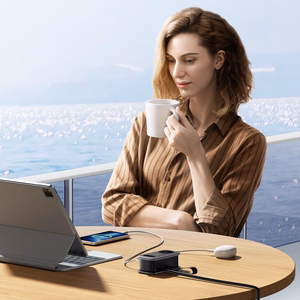Orico AP3 65W GaN 6in1 jatkojohto 2x AC + 2x USB-A + 2x USB-C - musta