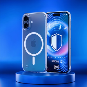 3mk Just20g MagCase Suojakuori iPhone 16:lle - läpinäkyvä