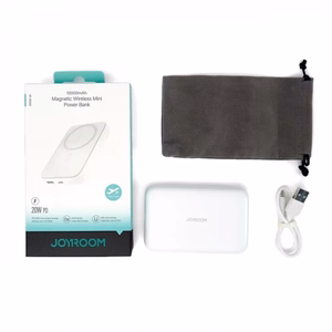 Joyroom JR-W020 20W MagSafe 10000 mAh magneettinen varavirtalähde, valkoinen