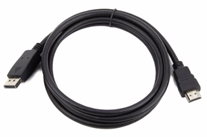 Gembird CC-DP-HDMI-3M DisplayPort–HDMI-kaapeli (ei kaksisuuntainen), 3m, musta
