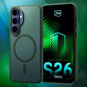 Samsung Galaxy S26+ – 3mk Smoke MagCase vihreä puhelimen suojakuori