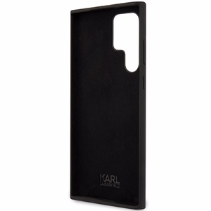 Karl Lagerfeld Suojakuori Samsung Galaxy S24 Ultralle KLHCS24LSNIKBCK musta HC SILICONE NFT IKONIK