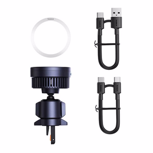 Baseus MagPro auton teline 15W Qi2.0 induktiivisella laturilla (musta)