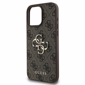 Guess case for iPhone 16 Pro 6,3" GUHCP16L4GMGBR 4G Big Logo brown
