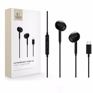 Tech-Protect Ultraboost Core G2 USB-C Kuulokkeet - musta