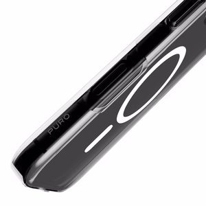 Puro Impact Clear D3O TPU+PC MagSafe-yhteensopiva suojakuori iPhone 17:lle - läpinäkyvä