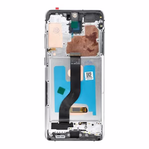 LCD-näyttö SAMSUNG S20 Plus valkoinen SOFT OLED kehyksellä