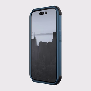 Raptic X-Doria Fort Case iPhone 14 Pro MagSafe panssaroitu sininen suojus