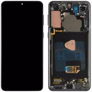 LCD-näyttö Samsung G996 S21 Plus kosketusnäytöllä ja kehyksellä Phantom Black OLED (todellinen koko)