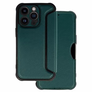 Razor Carbon Läppäsuojakuori iPhone 14 Pro:lle tummanvihreä