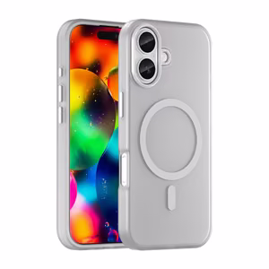 Magnetic Abrasive iPhone 17 Case Compatible with MagSafe - Matte White