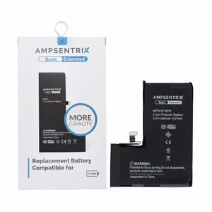 AmpSentrix Basic akku iPhone 14 Prolle (suurikapasiteettinen 3480 mAh)