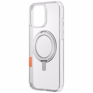 Uniq Swivix 360 Pyörivä Jalusta Suojakuori iPhone 16 Pro:lle - Läpinäkyvä