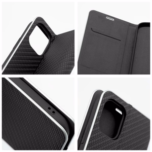 Läppäsuojakuori iPhone 14 PRO:lle Luna Book Carbon musta