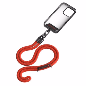 Audi universaali puhelinhihna 120cm 10mm crossbody punainen AUS-CBL10-RSQ/D1-RD